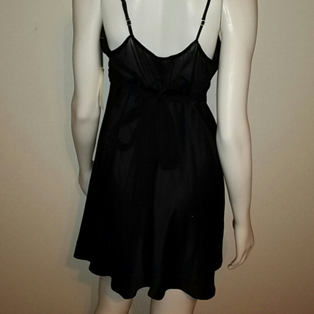 Flora Nikrooz • One Red Rose Black Minidress / (S) - Picture 3 of 3